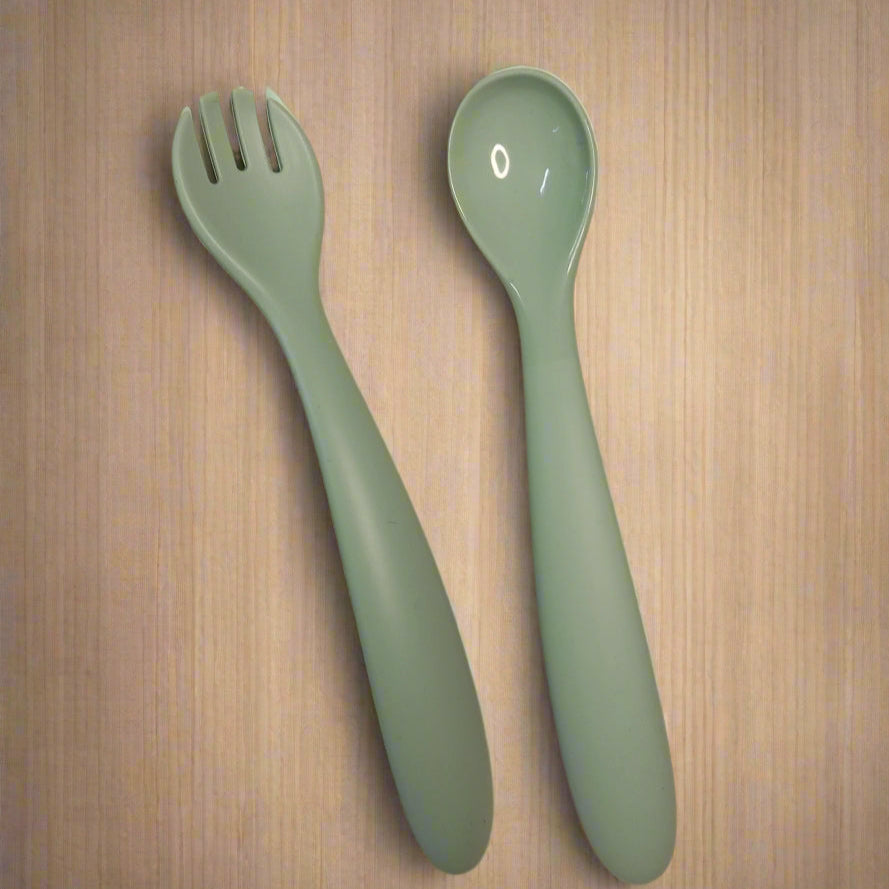 Silicone Cutlery Set - Blue