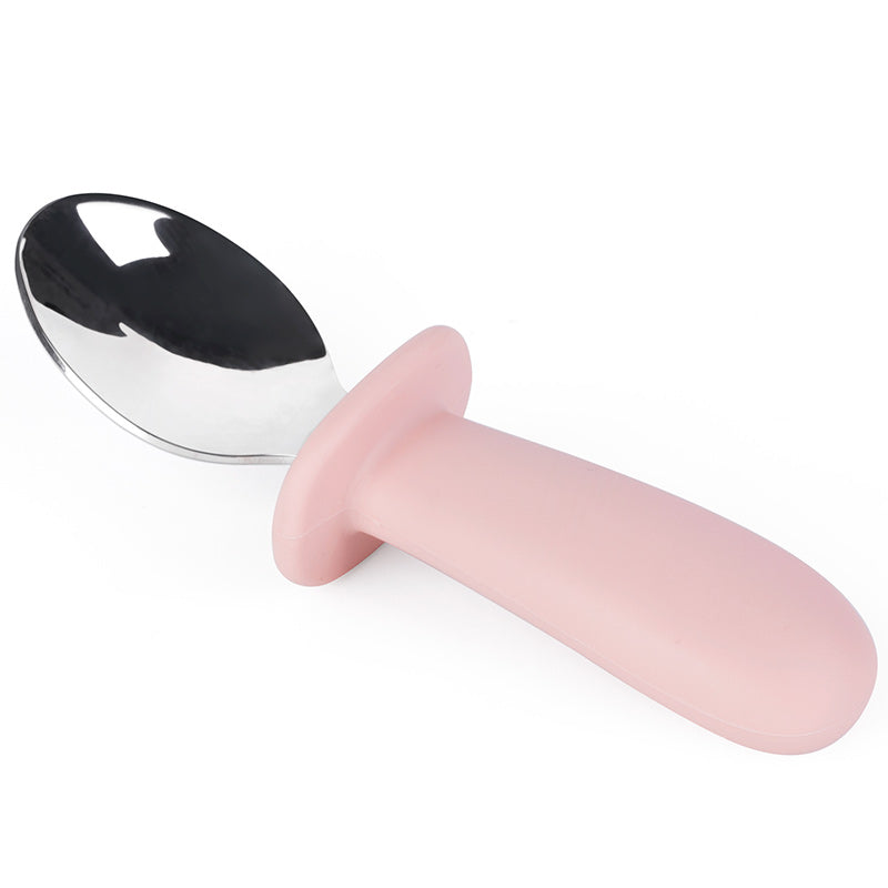 Stainless Steel and Silicon Cutlery Set - Pink