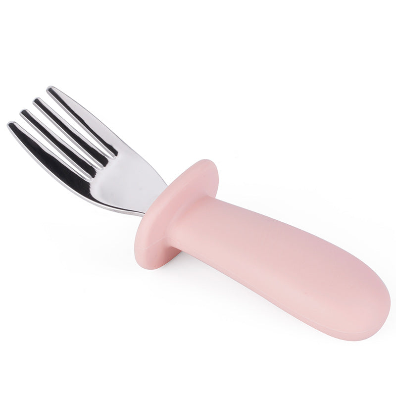 Stainless Steel and Silicon Cutlery Set - Pink