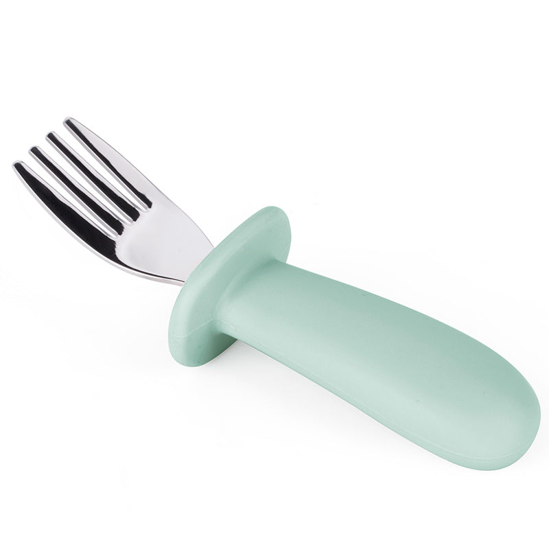 Stainless Steel and Silicon Cutlery Set - Blue