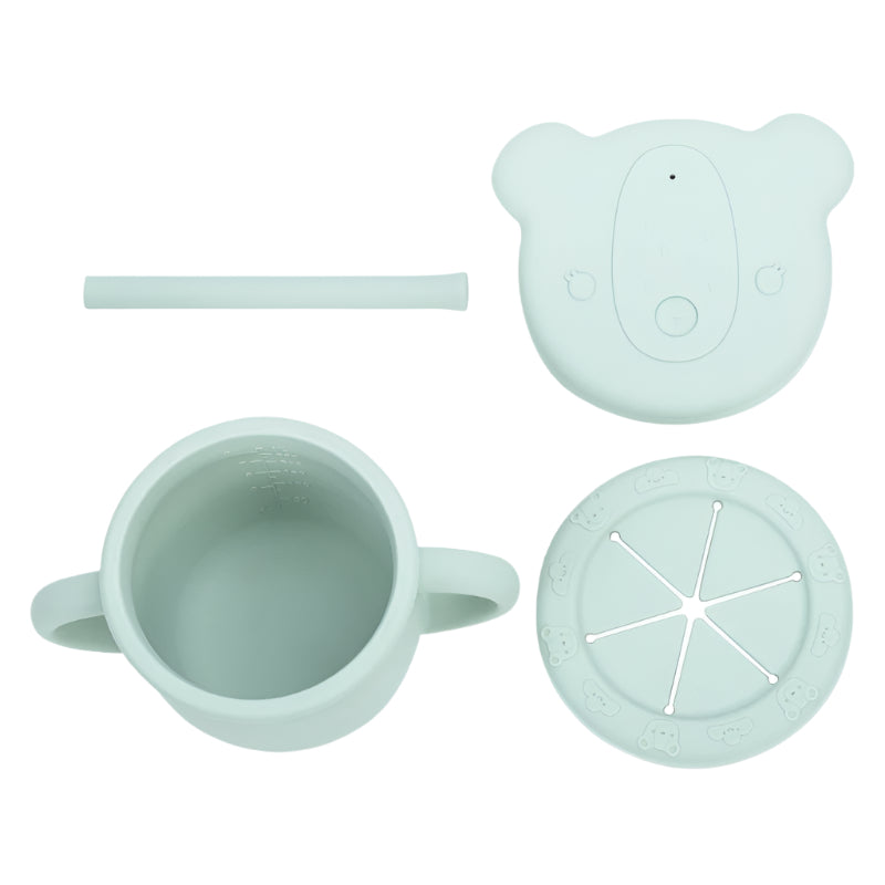 4-in-1 Silicone Cup - Blue