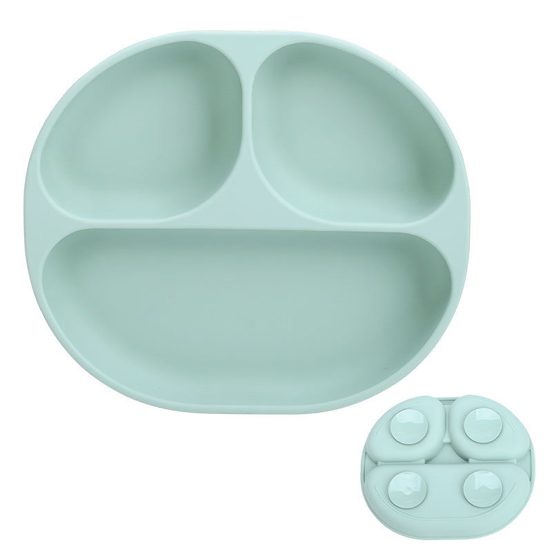 Silicone Square Suction Plate - Blue