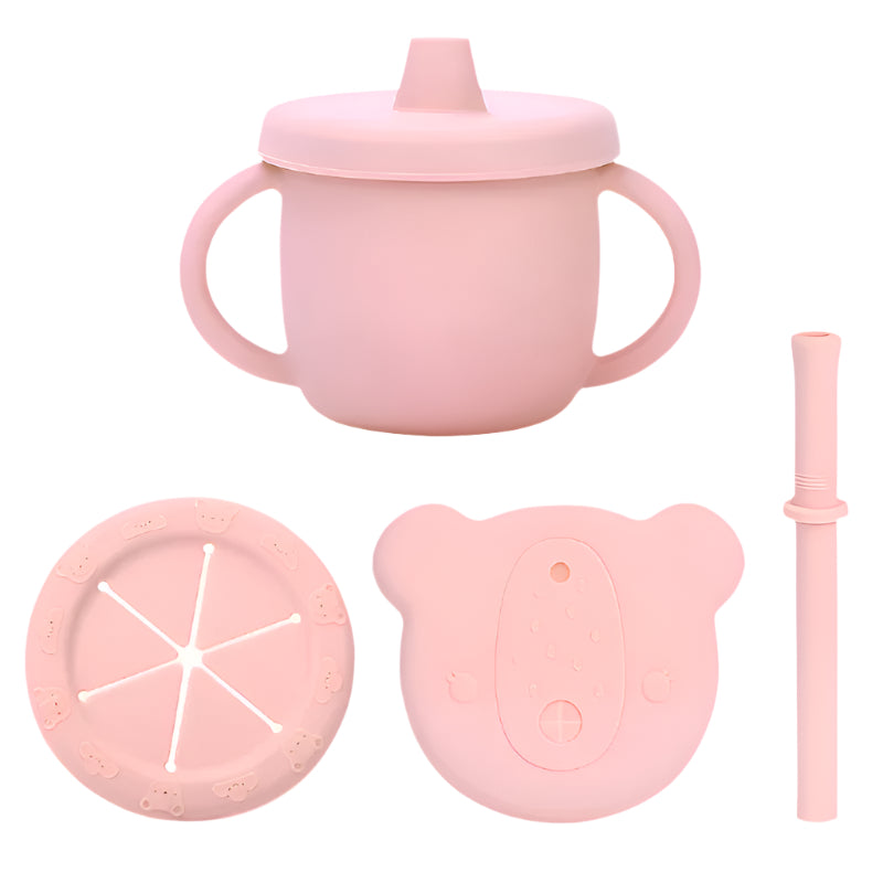 4-in-1 Silicone Cup - Pink