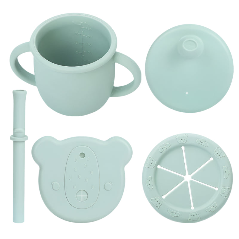 4-in-1 Silicone Cup - Blue
