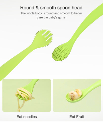 Silicone Cutlery Set - Pink