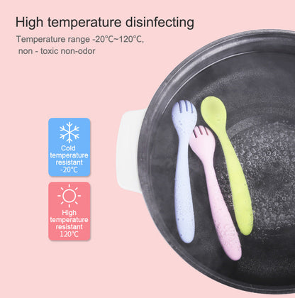 Silicone Cutlery Set - Pink